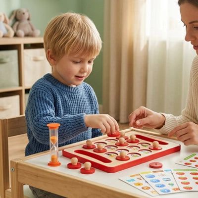 jeu de memoire en bois qualité   pour l'éveil des enfantd d'âges préscolaires