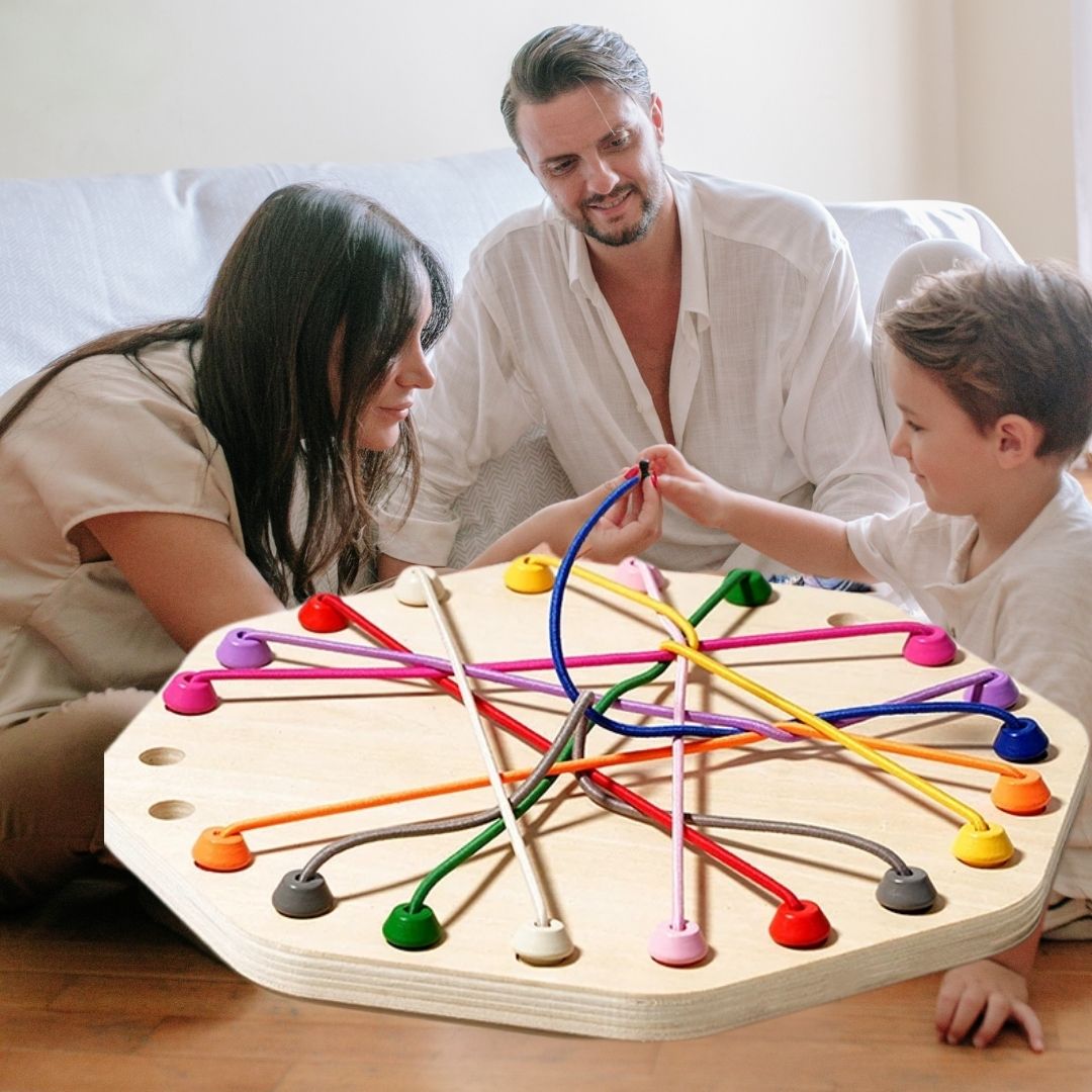 jeu de societe enfant corde noeuds patience jeux famille version de Luxe en bois