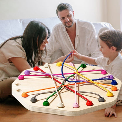jeu de societe enfant corde noeuds patience jeux famille version de Luxe en bois