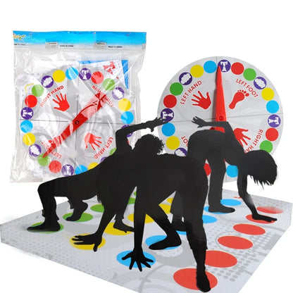 un jeu de société Twister tapis roulette tout inclus