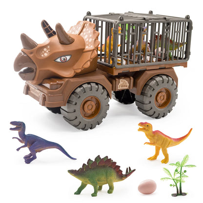 jeu-dinosaure-camion-tricératops-miniature