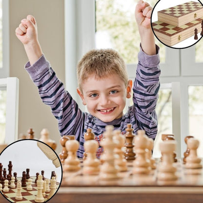 jeu-echecs-en-bois-pliable-CADEAU-ENFANT-3-4-5-6-7-8-9-10-11-12-ANS-ET-PLUS