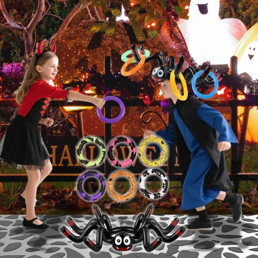 jeux d'Halloween rempli d'Épreuves jeux ludiques de lancer d'anneaux gonflables pour tous