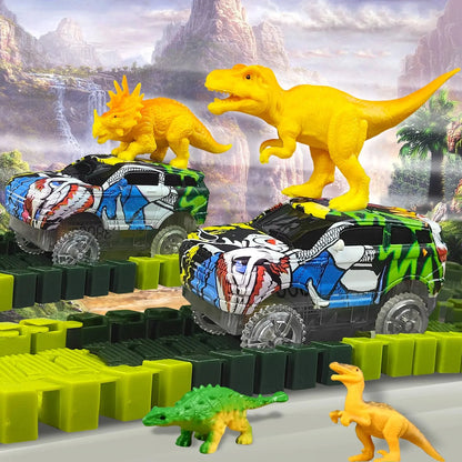 jeux-de-dinosaures-voitures-avec-lumière