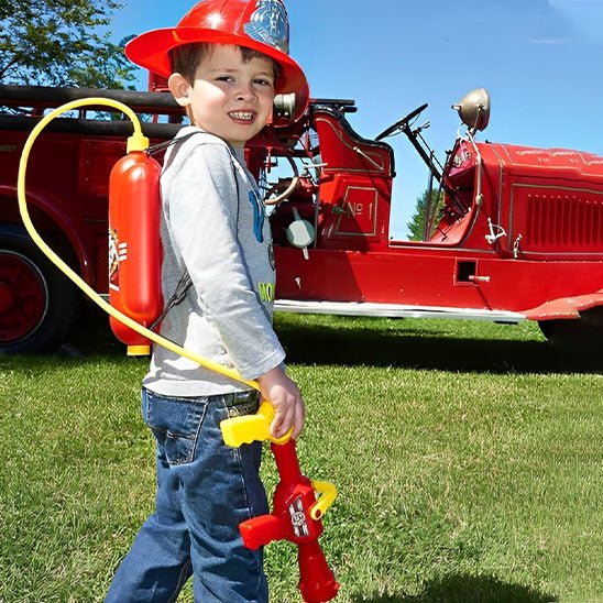 Deguisement pompier enfant ,pour l'été  pistolet à eau Jeu sans violence