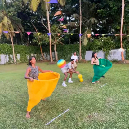 jeux pour kermesse familliale de tous âges les culottes extra grandes pour attrapper le plus de ballons et balles possible