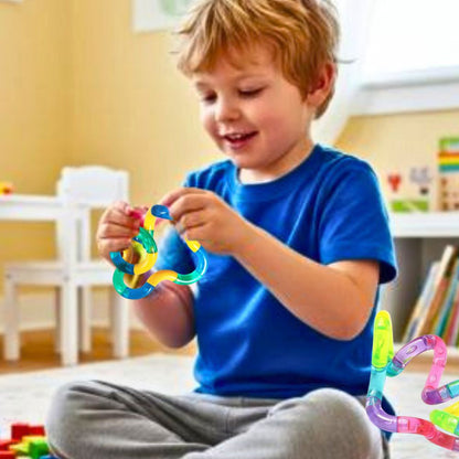 jouet anti stress coloré la corde à twister magique pour enfant