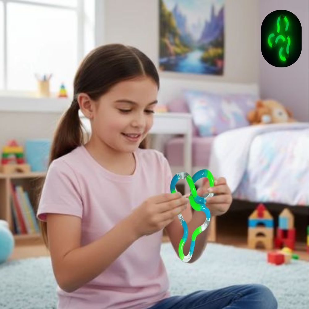 Un jouet anti stress phosphorescent lumineux dans le noir