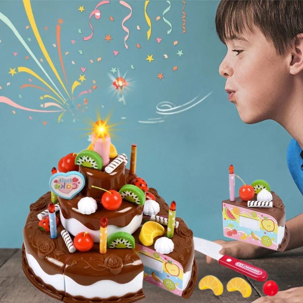 jouet pour cuisine enfant-gateau-danniversaire-chocolat-musical-chandelle-soufflable-
