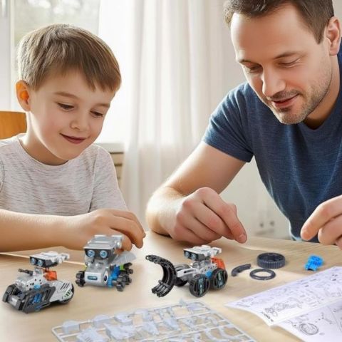 jouet robot pour jouer avec son enfant et apprendre de la robotique pas à pas