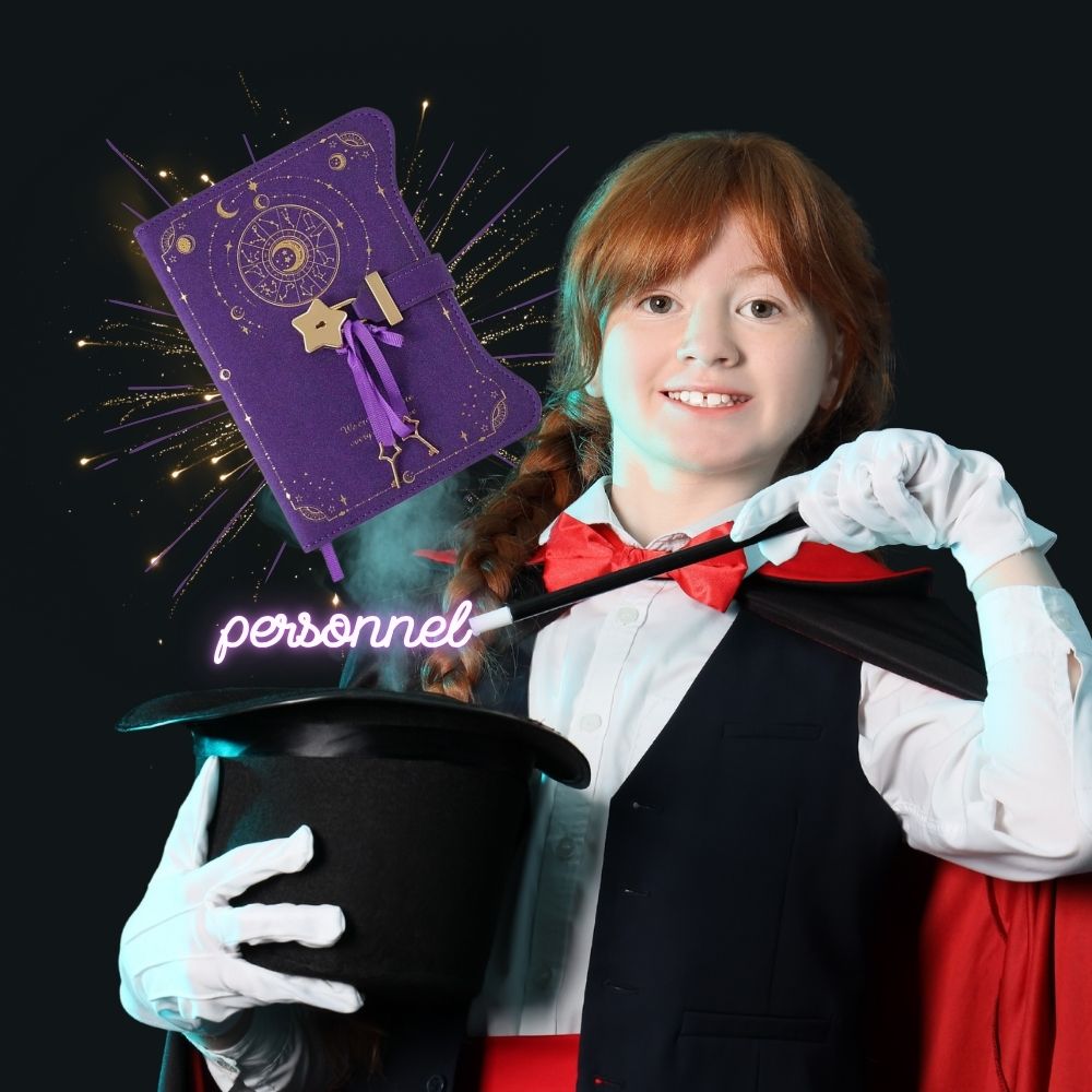 journal intime violet pour fille et garçon pour garder secret tes tours