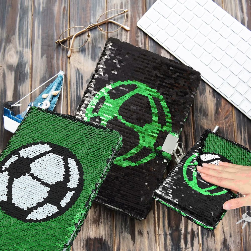 journal intime fille couverture anti stres paillettes réversibles