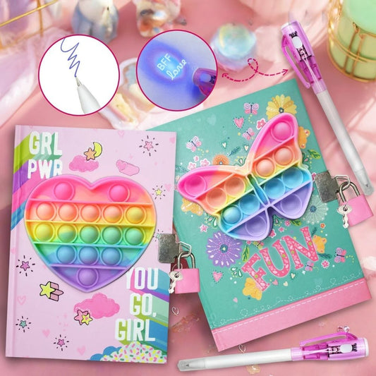 les crayons à encre invisible du journal intime pour fillette POP IT