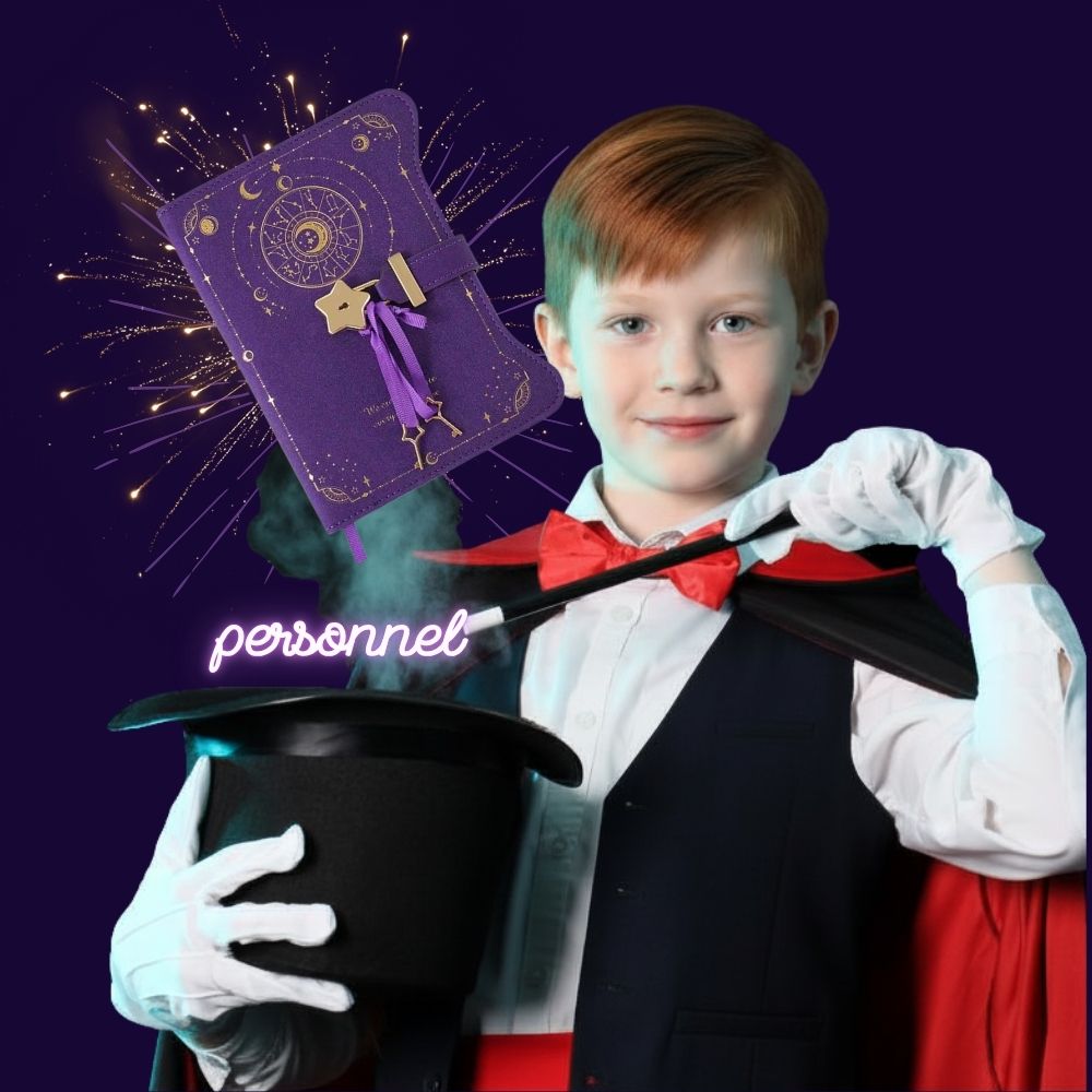 journal intime pour garçon en violet reccueil de ses secrets personnels