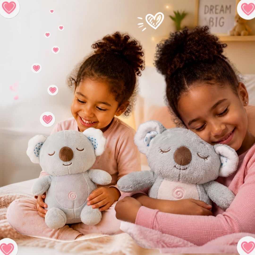 grandir avec son koalaqui respire sécuritaire, doux et moelleux, la peluche anti stress préférée