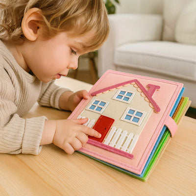 LIVRE BEBE EN TISSUS | Mes Routines d'autonomie™-  Livre d'activité Montessori