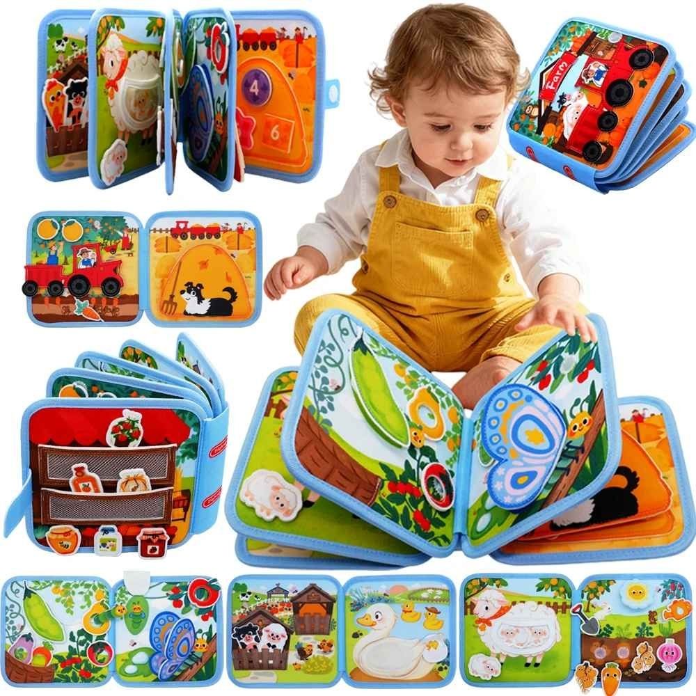 livre enfant 2 ans livre enfant 2 ans 4 ans Busy book pour développement et stimulation précoce