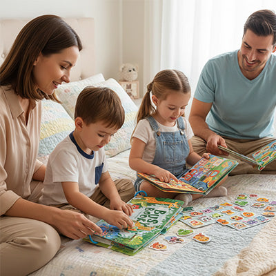 livres pour enfant qui éveillent la créativités et développent les connaissance pas à pas chaque jour 
