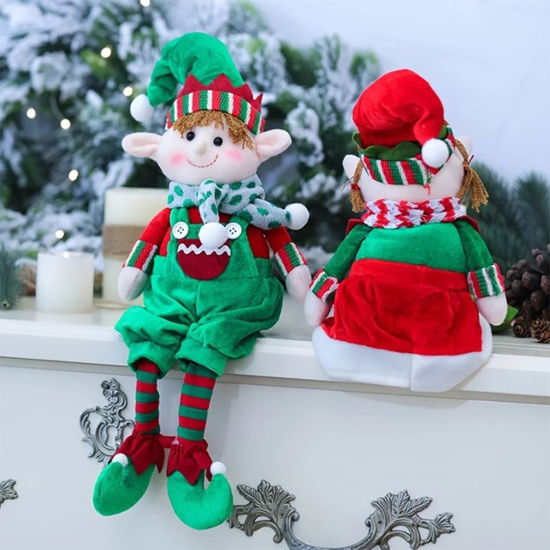 ensemble de lutin farceur de face et de dos douillet poupée pour enfant adorable et mignonne