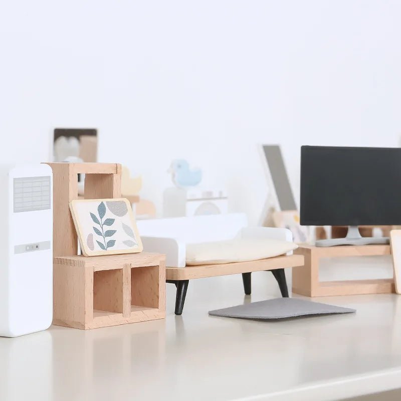 Maison de Poupée : Meubles et accessoires en bois fabriqués à la main🛌🏻 - JEUX - FOCUS