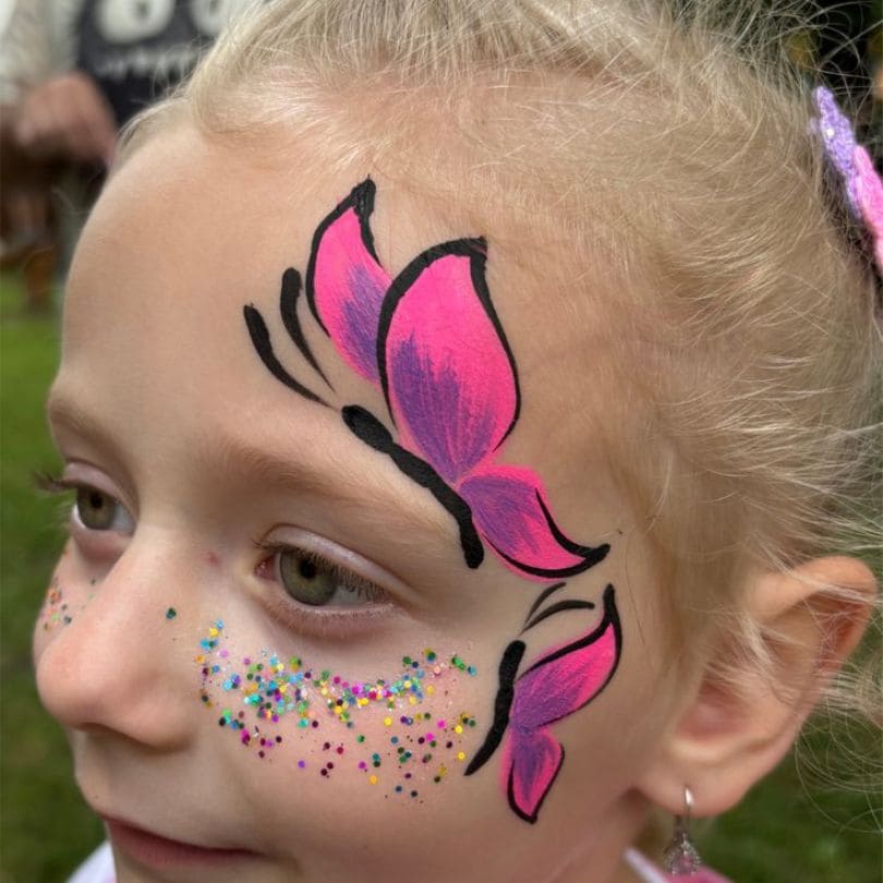 maquillage halloween et fete d enfant avec tatou temporaire facile à appliquer