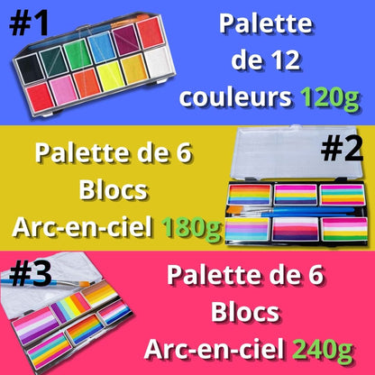 MAQUILLAGE HALLOWEEN|Palette Arc-En-Ciel™ Trousse de maquillage festif