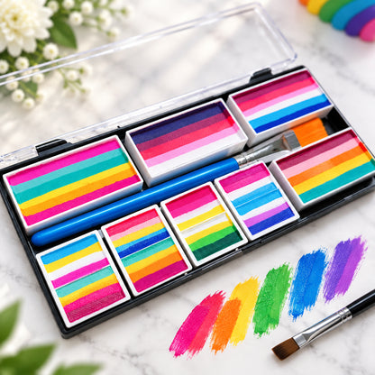 offre palette arc-en-ciel le maquillage enfant qui crée les plus beaux effets  sans se casser la tête