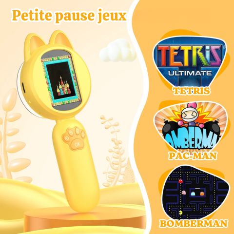pause jeux vidéo avec le microscope de poche