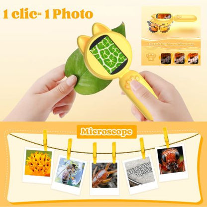 descritptopm du microscope de poche jaune