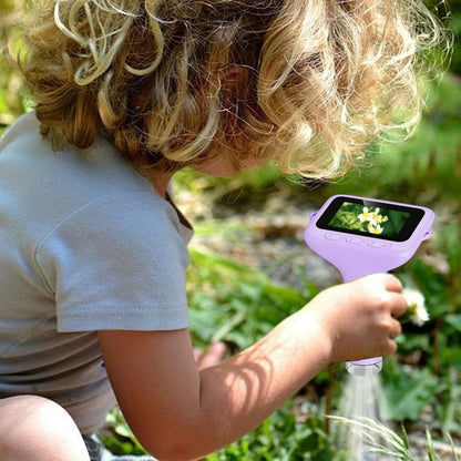 enfant explore la nature avec son microscope electronique à main portable a écran géant de 7,7cm