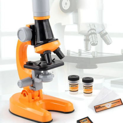 microscope enfant orange, cool  parfait pour découvrir linstrument