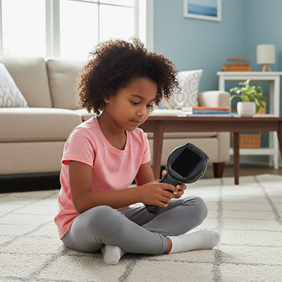 Microscope enfant avec carte mémoire pour enregistrer ses découvertes et ses nouvelles expériences