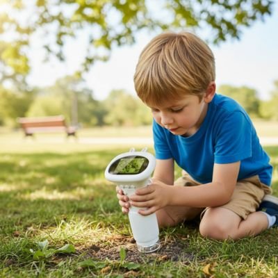 Microscope enfant pour fan de roches et d'insectes petit curieux développe son intelligence scientifique et général
