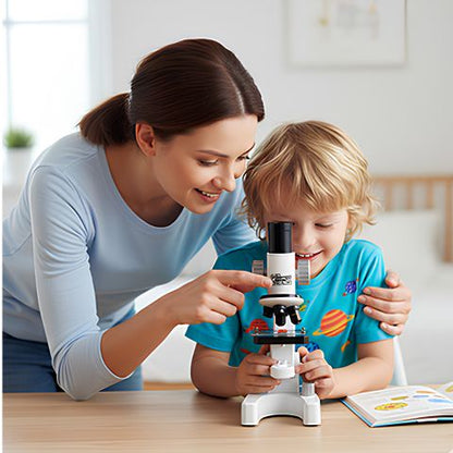 Microscope optique enfant pour un premier contact avec la science à la maison