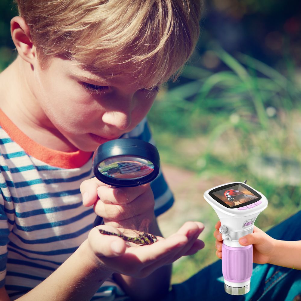 microscope portable enfant numérique vidéo photo léger facile