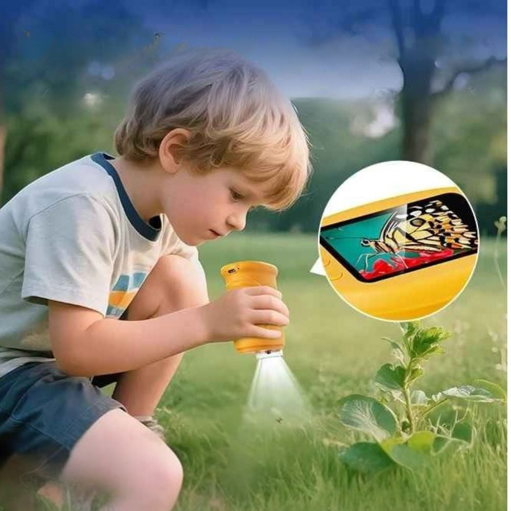 micoscope portable enfant jaune
