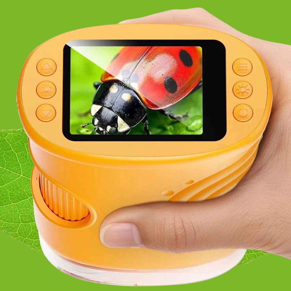 micoscope portable enfant fonction camera enregistrement écran 10cm