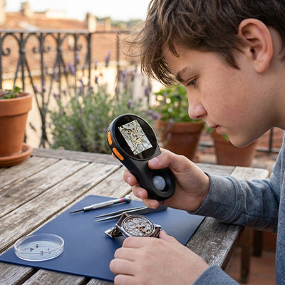 microscope portable parfait  comme cadeau adolescent et enfant découvre le monde microscopique