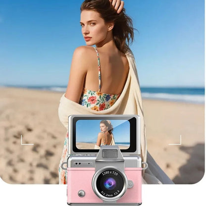 mini appareil photo rose