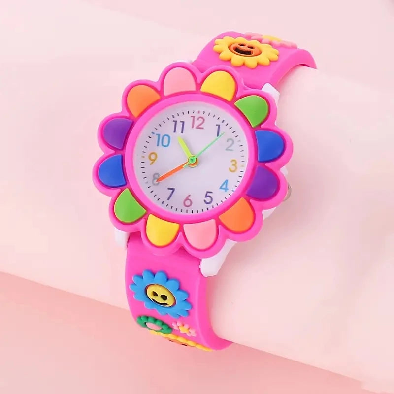 montre enfant fille fleur fishia