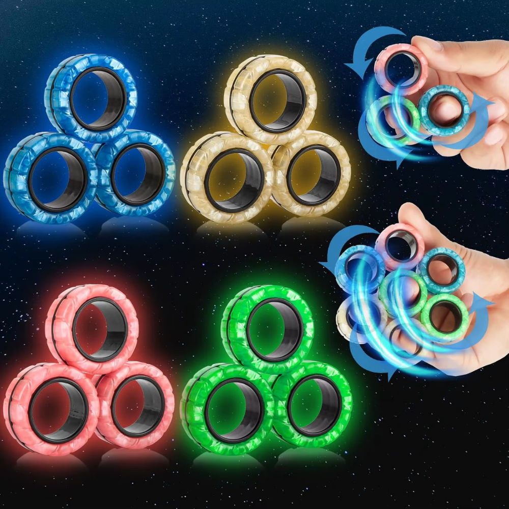 modèle  d objet anti stress anneaux posphorescent 