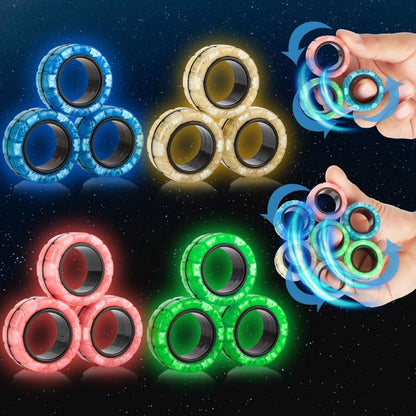 modèle  d objet anti stress anneaux posphorescent 