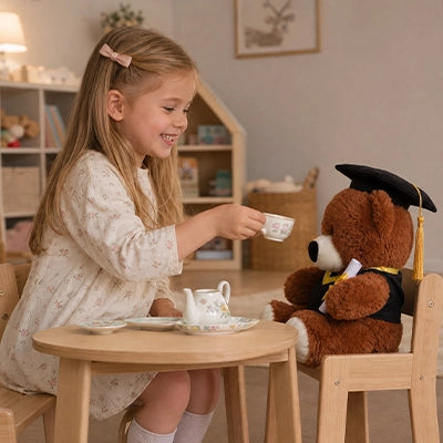 Ours en peluche moelleux jeux de rôle un étudiant hors paire