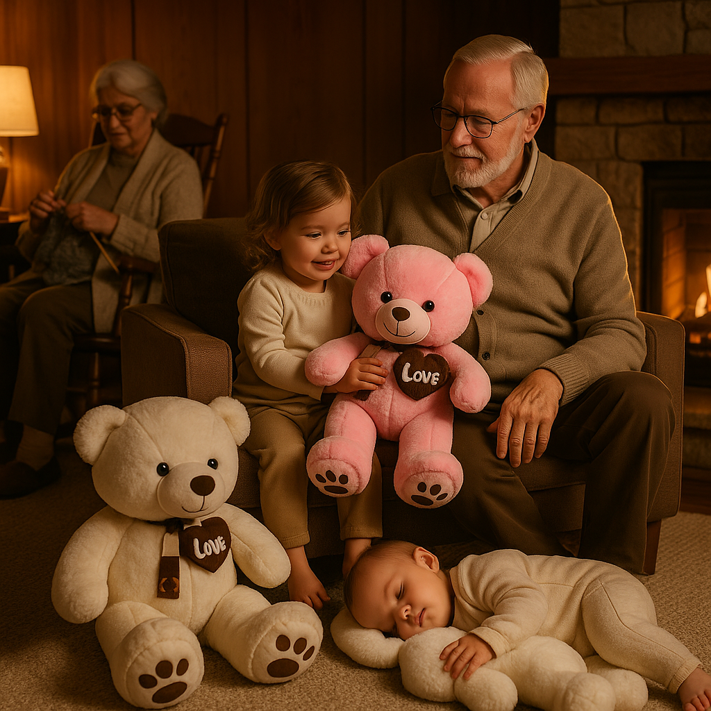 ours en peluche grand  de taille coussin Love cadeau affectueux