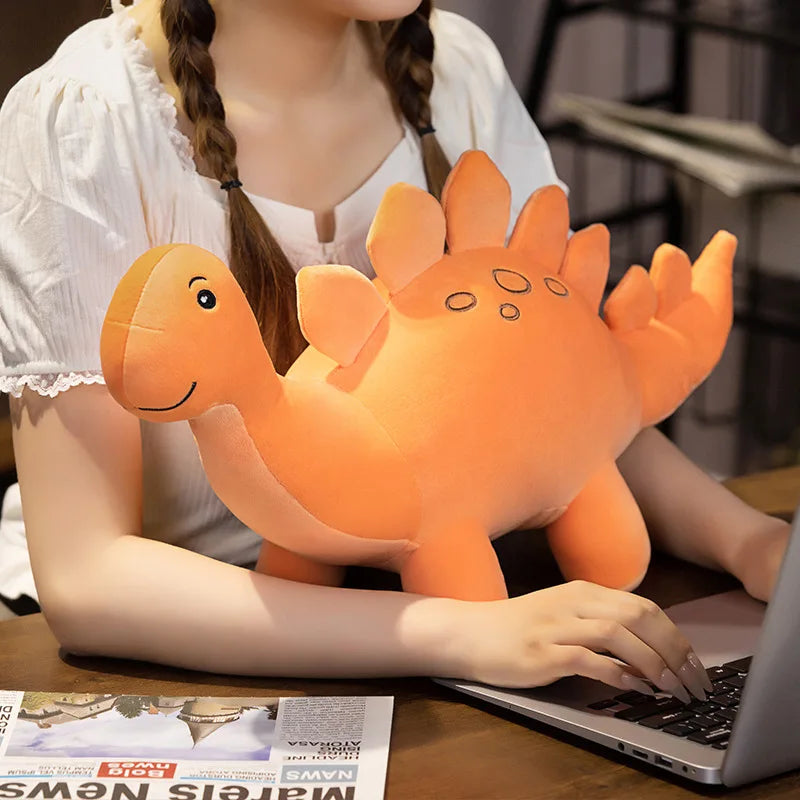pELUCHE-DINOSAURE-STEGOSAURE-ORANGE