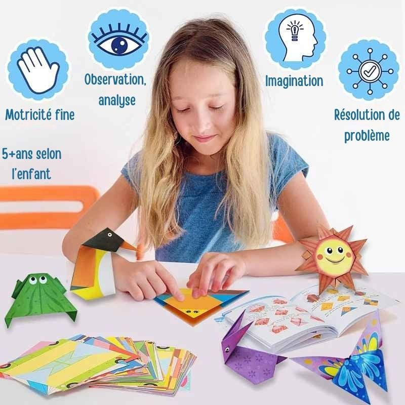 papier pour origami mince qui ne coupe pas origami facile pour enfant-