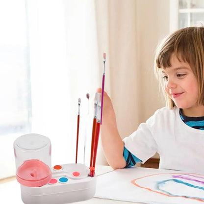 Peinture enfant | Godet pour le nettoyage du pinceau sans dégat🎨