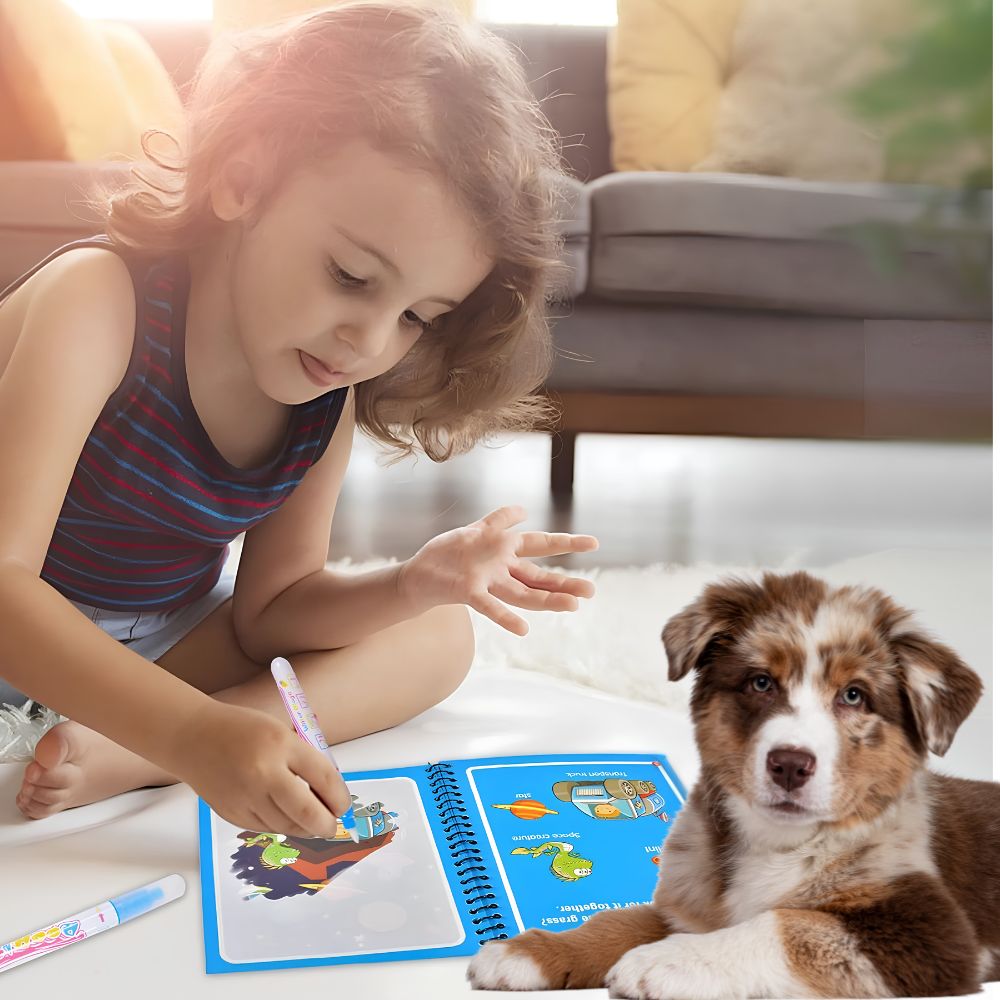 peinture magique cahier à colorier pour enfant de 2 à 4 ans 