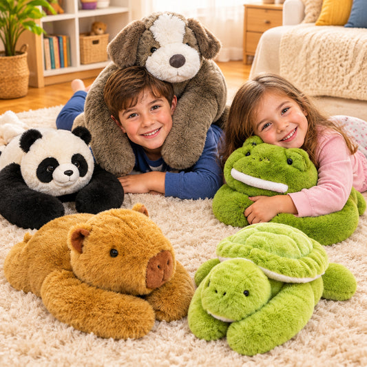 peluche anti stress décore coloré et réconfortant