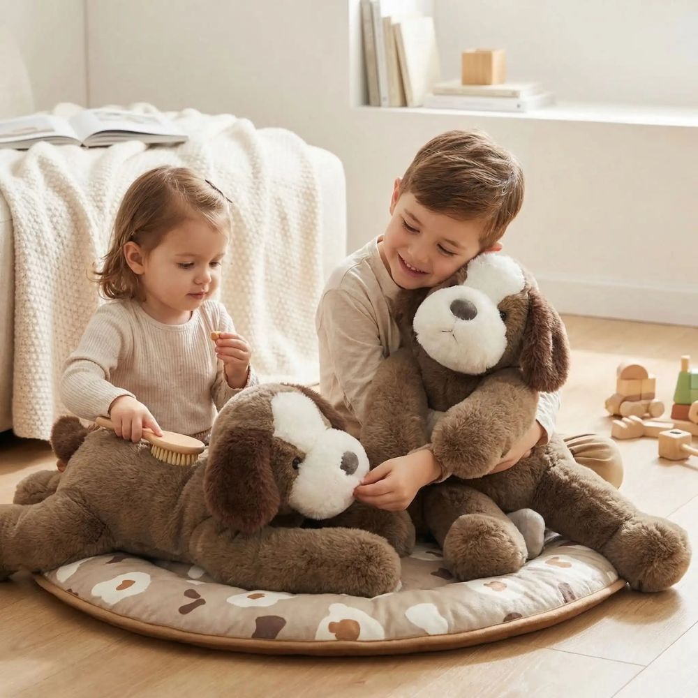  grosse peluche chien  peluche anti stress aux bras longs et lourd